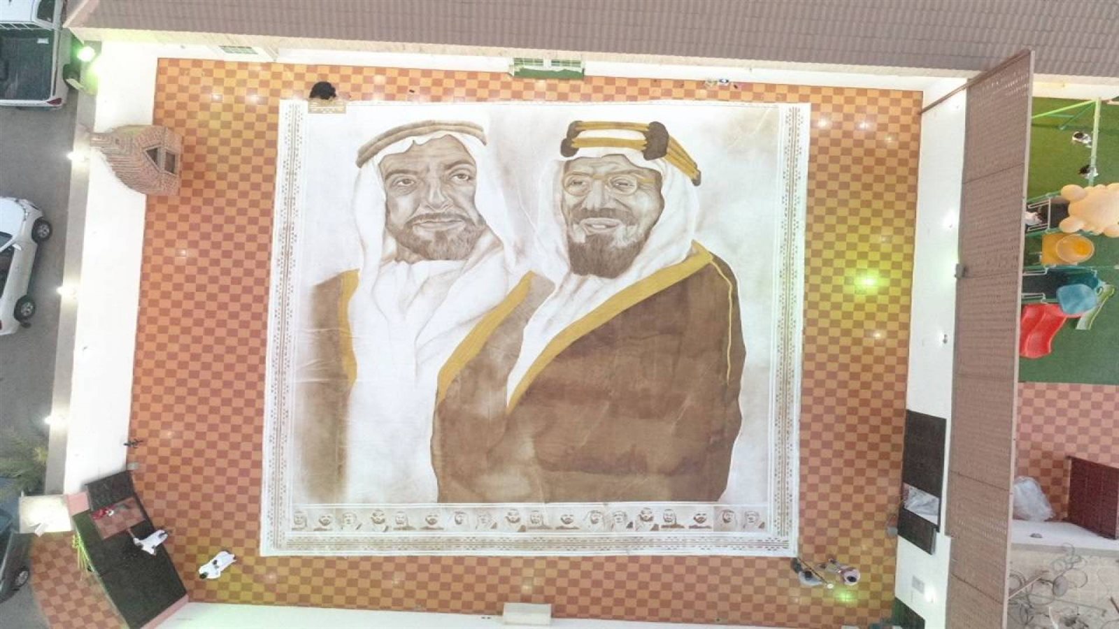 لوحة فنية تدخل سعودية موسوعة جينيس