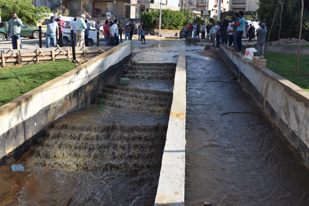 جانب من أعمال الاستعداد لمواجهة الأمطار بالمدن الجديدة