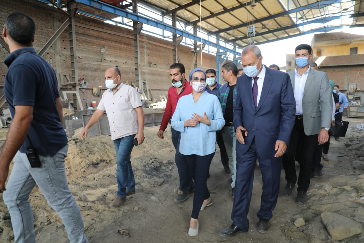 وزيرة البيئة ومحافظ القليوبية