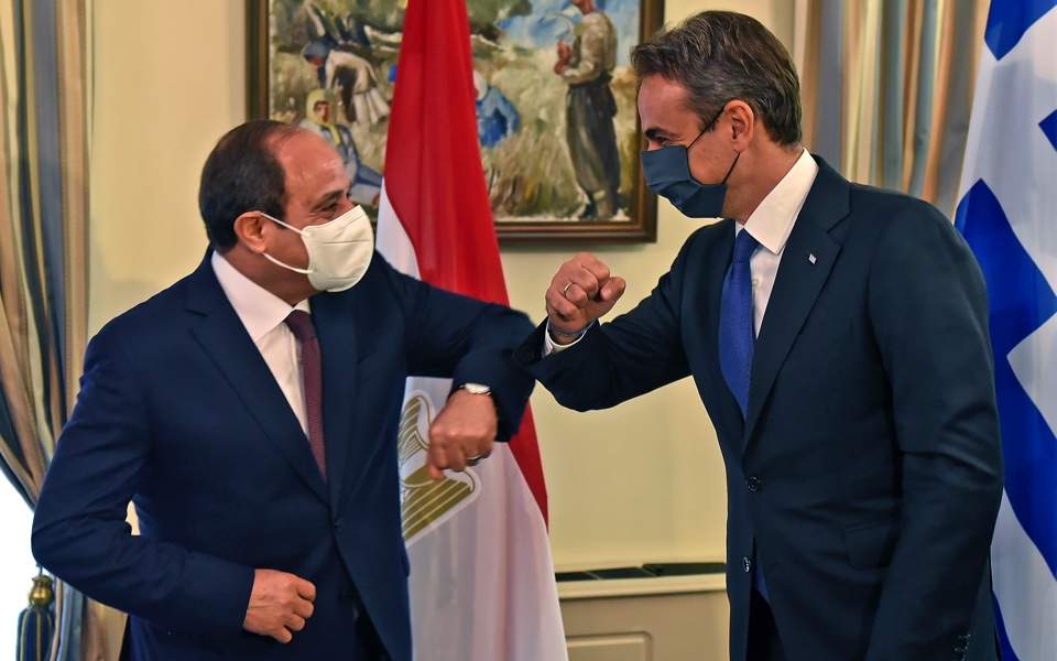 السيسي ورئيس الوزراء اليوناني