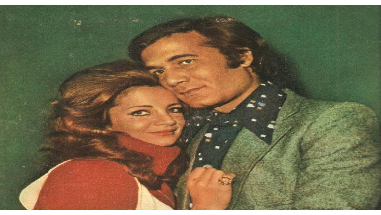 محمود ياسين وشهيرة 