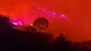 حريق هائل بالسعودية 