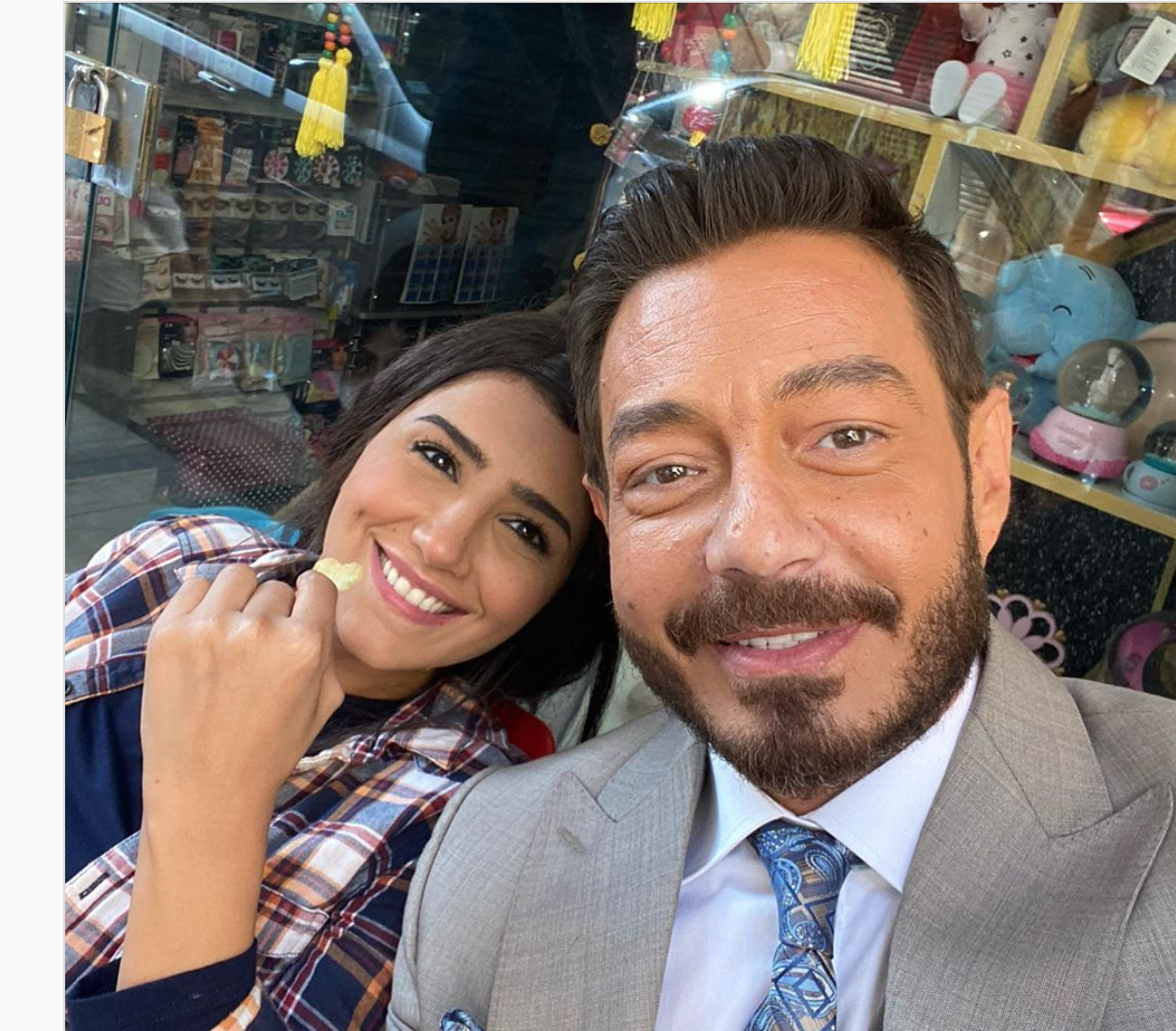احمد زاهر و مي عمر 