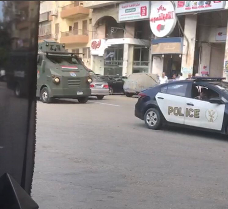  رتل أمني يجوب شوارع العجوزة