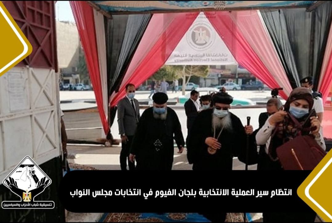 انتظام سير العملية الانتخابية بلجان الفيوم
