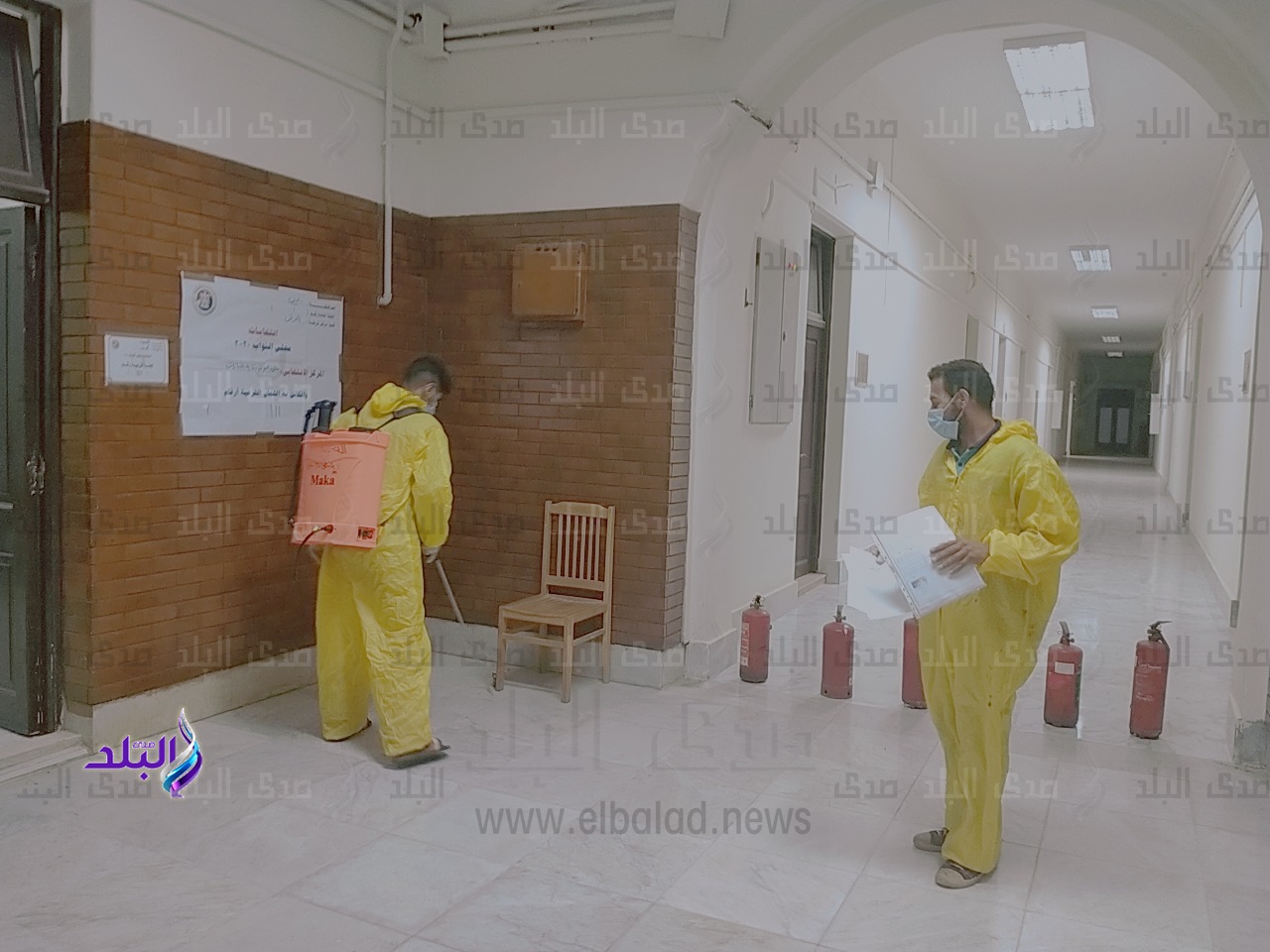 تعقيم مكثف للجنة معهد بحوث وقاية النباتات بالدقي