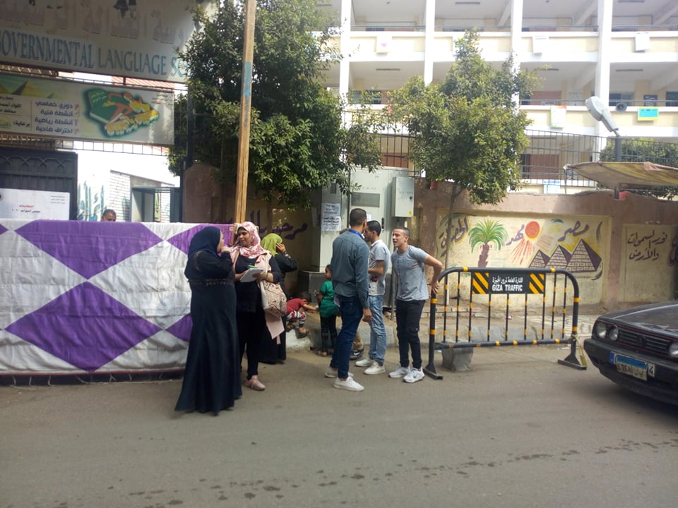 انطلاق التصويت في لجنة مدرسة العدالة بالجيزة في ثاني أيام ال