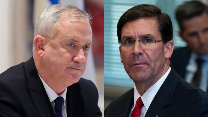 وزير الدفاع الأمريكي يلتقي جانتس في إسرائيل وزير الدفاع الأمريكي يلتقي جانتس في إسرائيل