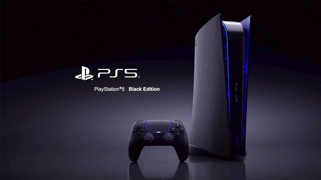 جهاز PlayStation 5 باللون الأسود