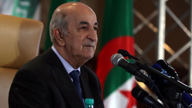 الرئيس الجزائري عبد المجيد تبون