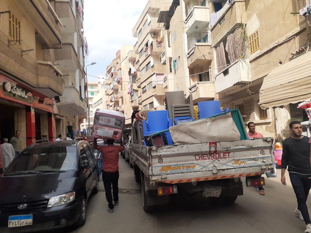 رفع المخالفات من الشوارع 