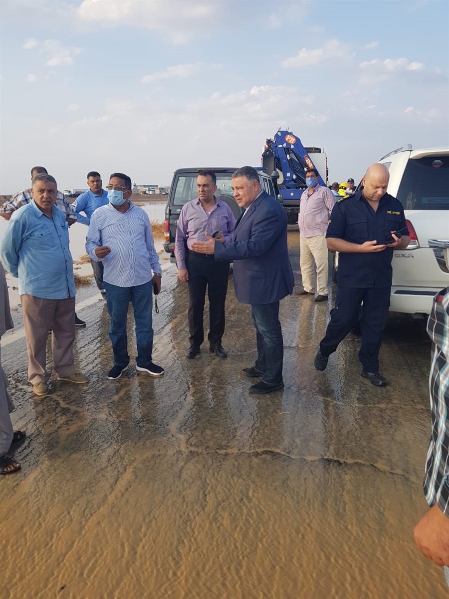 السيول في البحر الاحمر