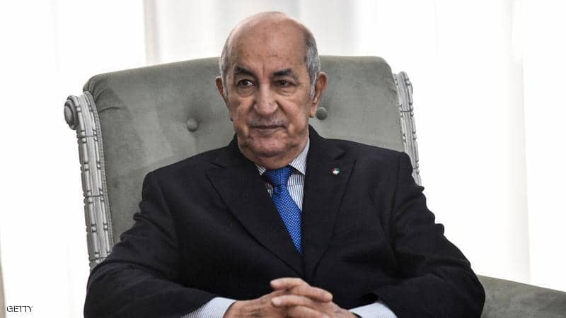 الرئيس الجزائري عبد المجيد تبون
