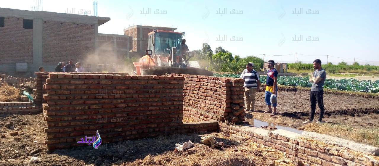 إزالة التعديات على الأراضي الزراعية