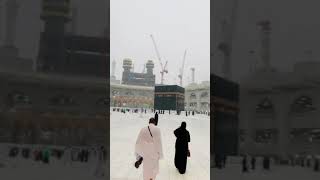 امطار الخير تغسل الحرم المكي 