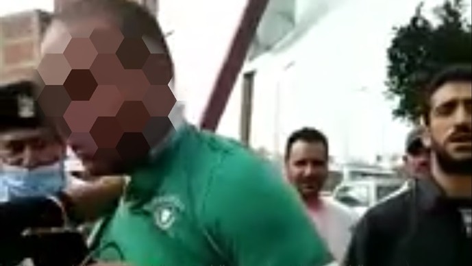 المتهم عقب ضبطه 