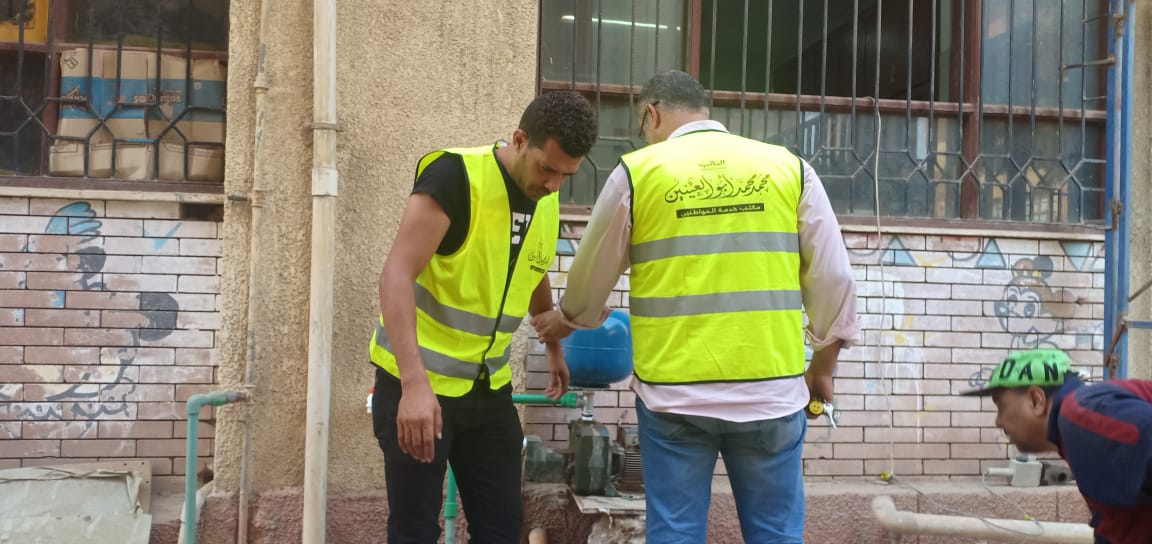 تركيب مواتير مياة لمدرسة الوسام بالجيزة
