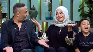 محمود عبد المغني وزوجته 