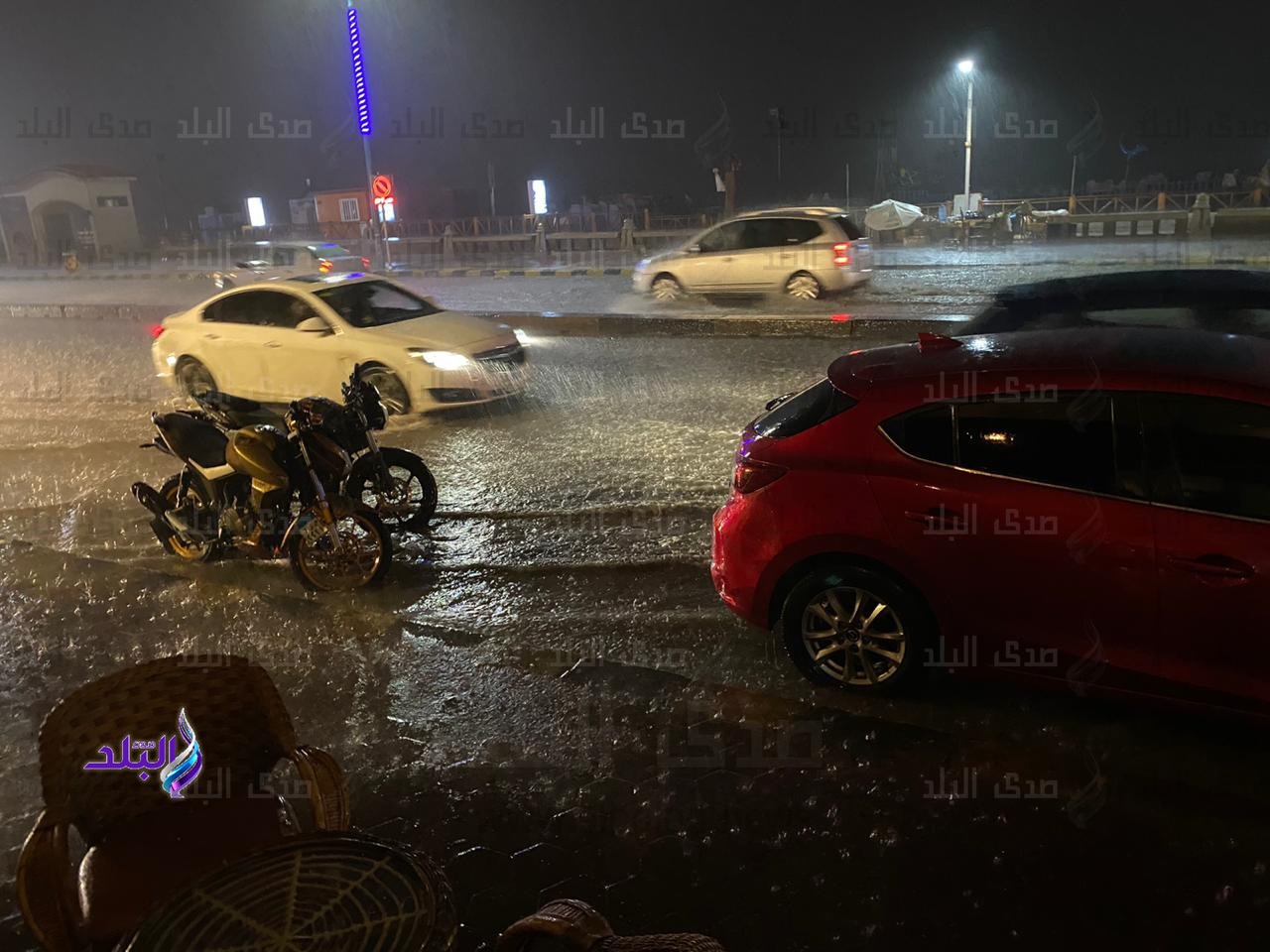 هطول سيول في جميع أنحاء الإسكندرية