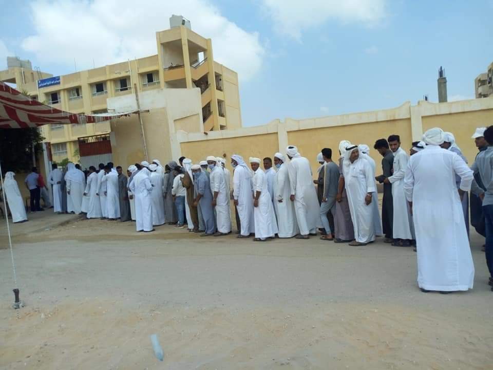 إقبال كبير على لجان الانتخابات في شمال سيناء 