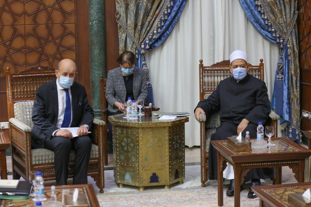 وزير خارجية فرنسا في مشيخة الأزهر 