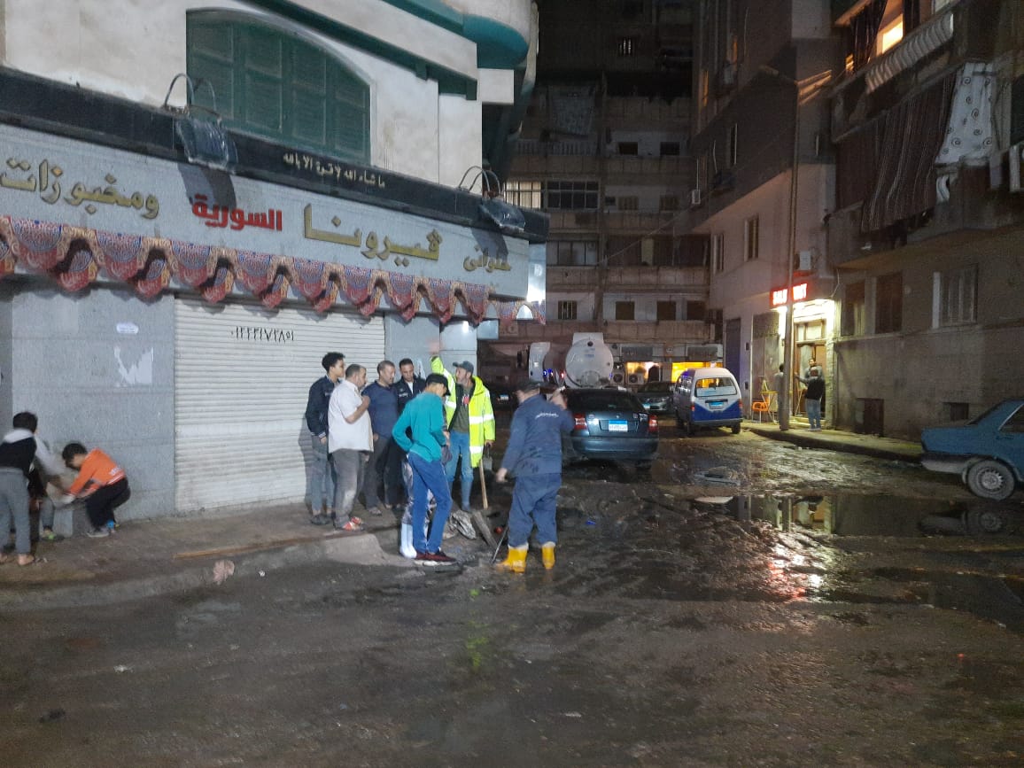 نزح المياه في الإسكندرية 