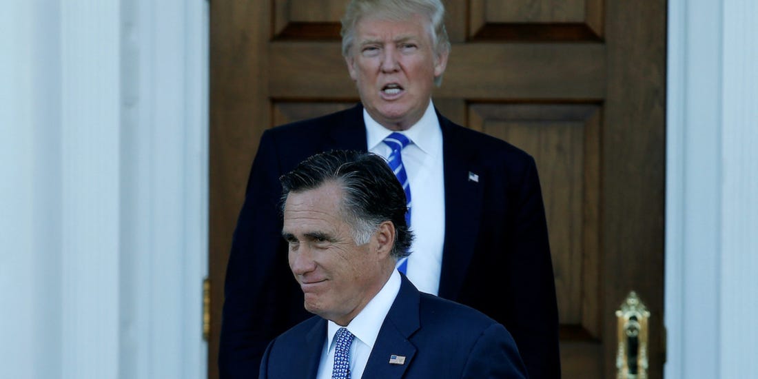 ترامب ورومني في لقاء سابق بينهما