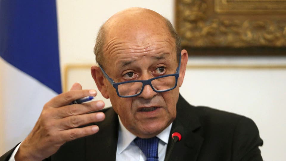 وزير الخارجية الفرنسى، جان إيف لودريان