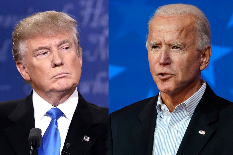 ترامب وجو بايدن