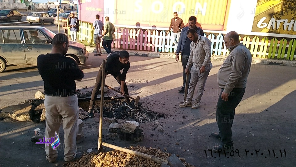هبوط أرضي بالعصافرة بحري شرق الإسكندرية