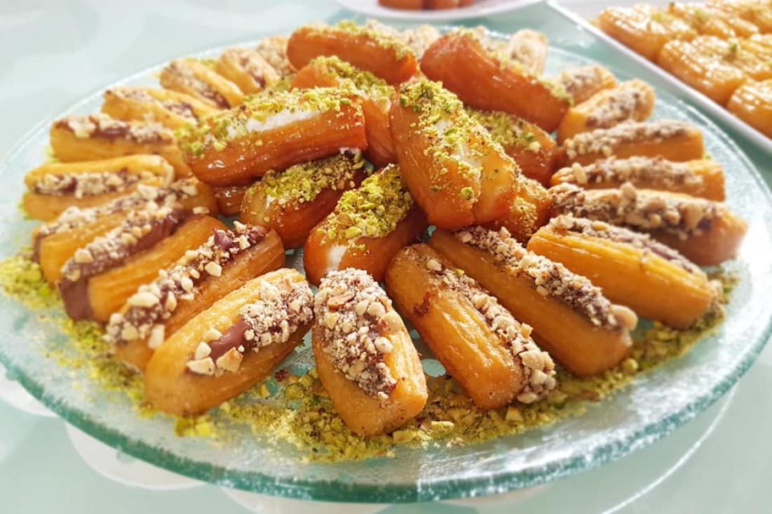 طريقة عمل بلح الشام بدون نشا