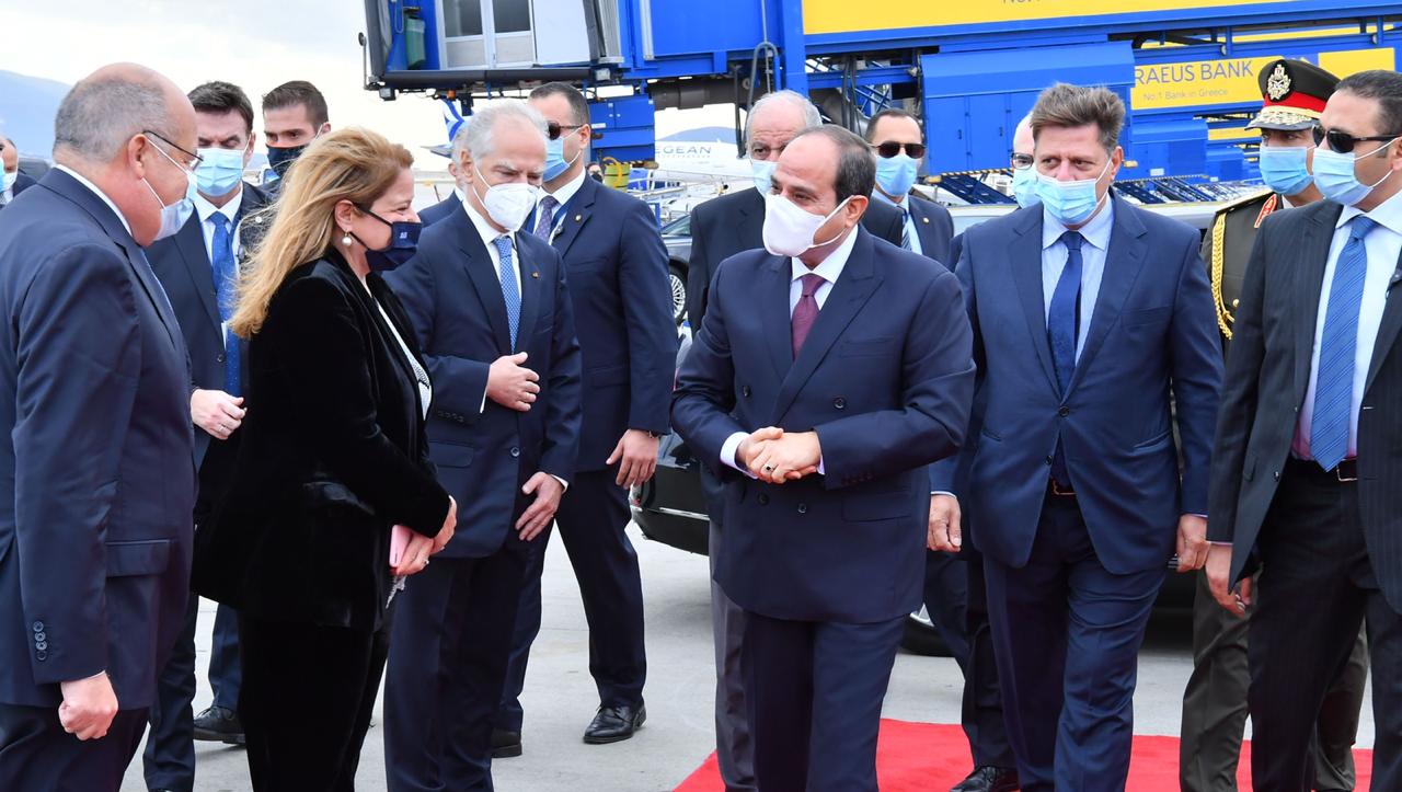 مغادرة السيسي لليونان