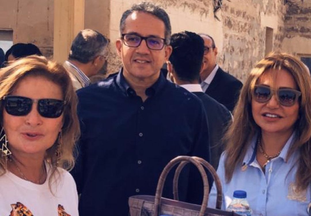 وزير السياحة والآثار وليلي علوي ويسرا