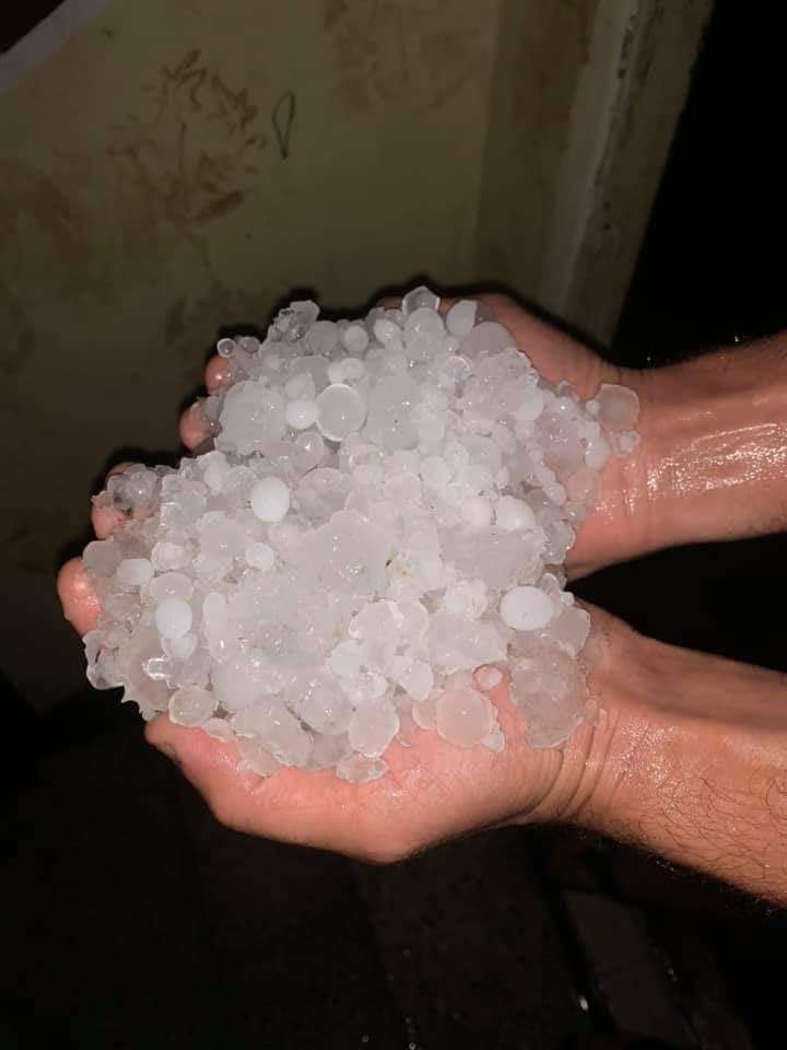 عاصفة ثلجية تضرب الدقهلية