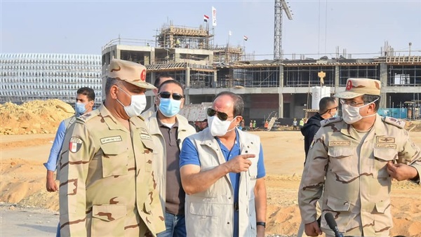 الرئيس السيسي يتفقد مدينة نصر الدولية للألعاب الأولمبية
