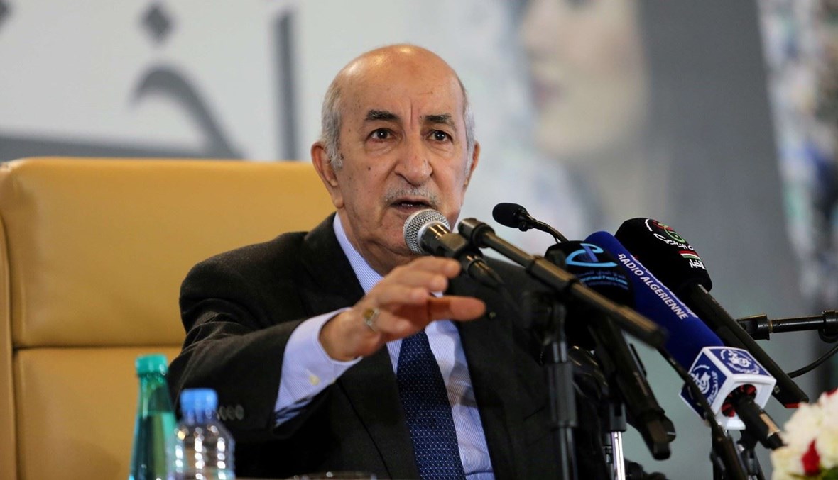 الرئيس الجزائري عبد المجيد تبون