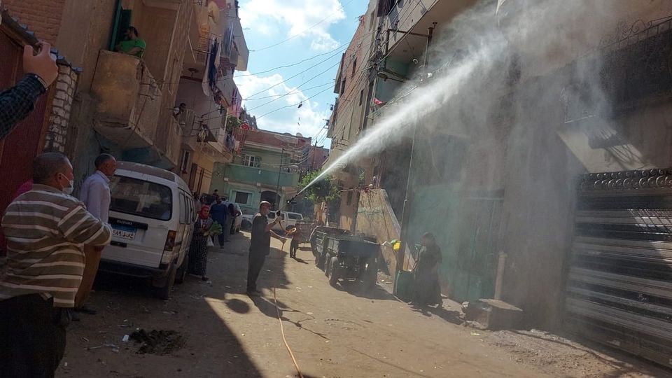 تعقيم قرية نجريج بمحافظة الغربية 