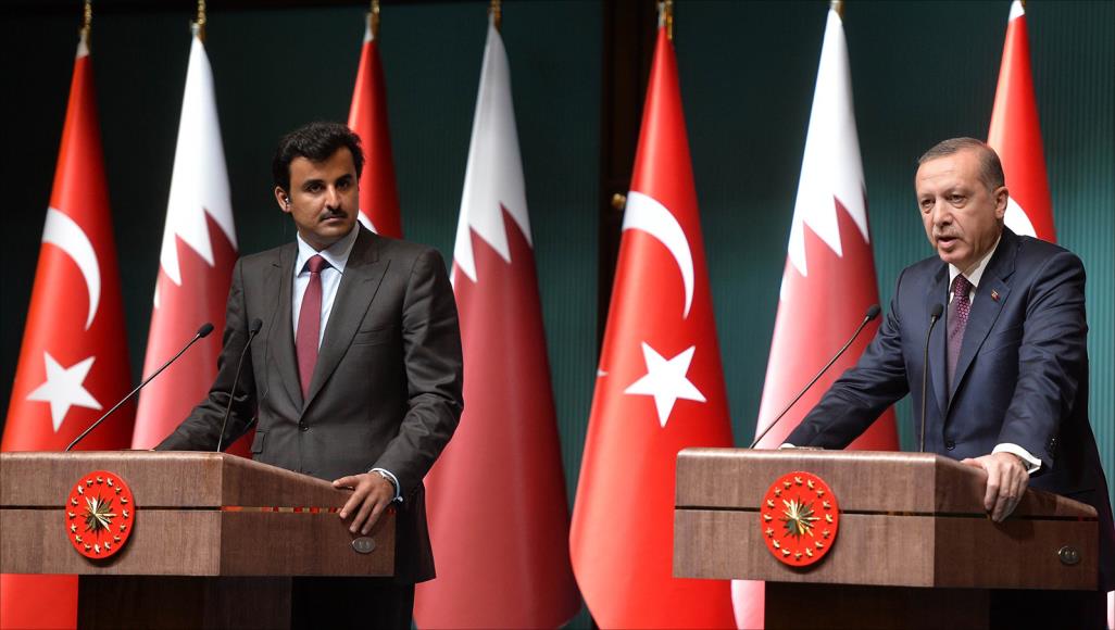 أمير قطر   الرئيس التركي 