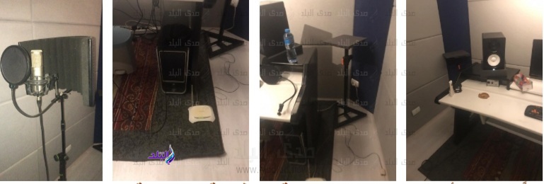 ضبط صاحب إستوديو للتسجيلات الصوتية