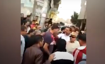 اثناء القبض علية