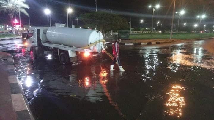 اعمال شفط مياه الامطار بالاسماعيلية