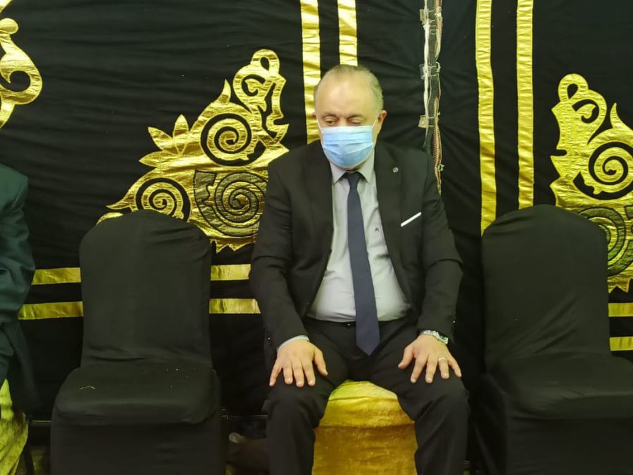 اشرف زكى فى عزاء فايق عزب 