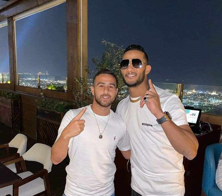 محمد رمضان ولاعب كرة القدم الاسرائيلى ضياء سبع 
