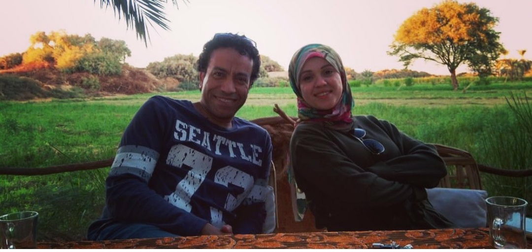 سامح حسين وزوجته