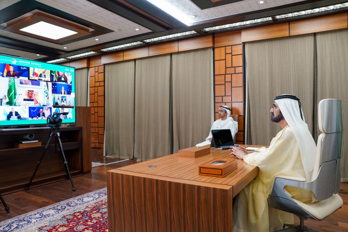 محمد بن راشد يشارك في اليوم الختامي لقمة قادة مجموعة العشرين