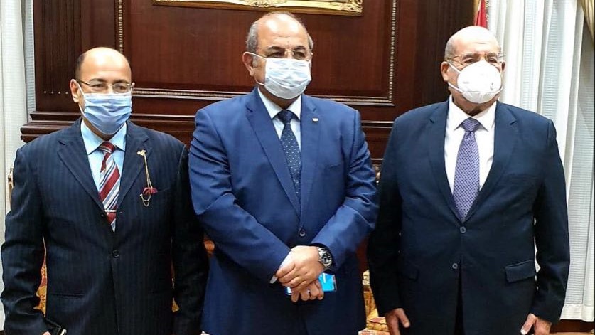 رئيس مجلس الشيوخ يستقبل هشام حطب