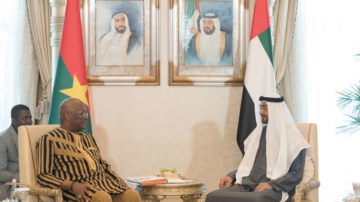 لقاء سابق بين رئيس بوركينا فاسو وحاكم دبي 
