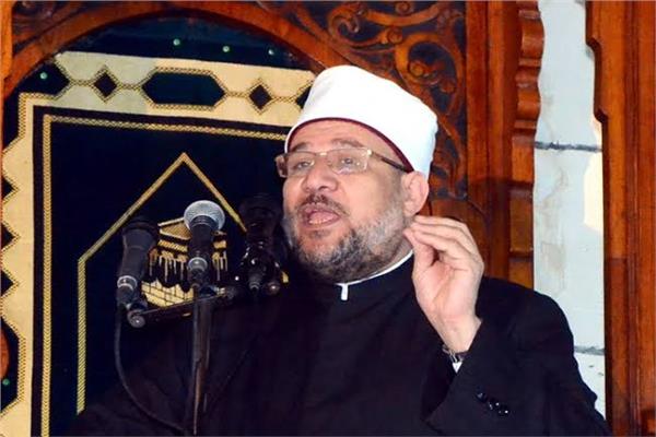 وزير الاوقاف خلال خطبة الجمعة 