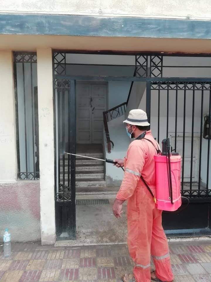 أعمال الرش والتعقيم 