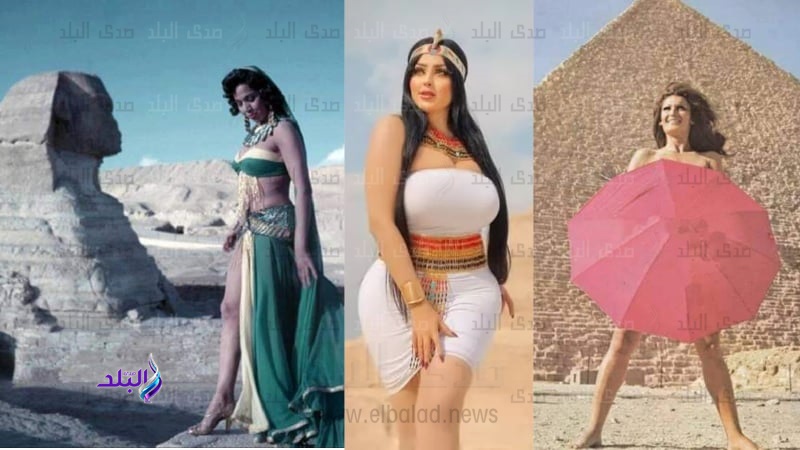 جلسات تصوير أمام الهرامات وابو الهول
